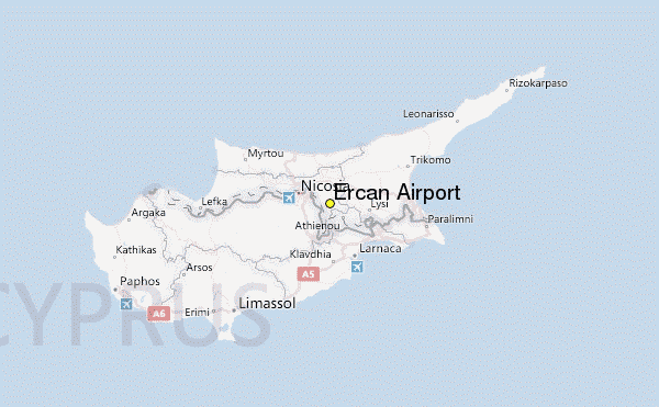 Международные аэропорты кипра на карте: список, названия