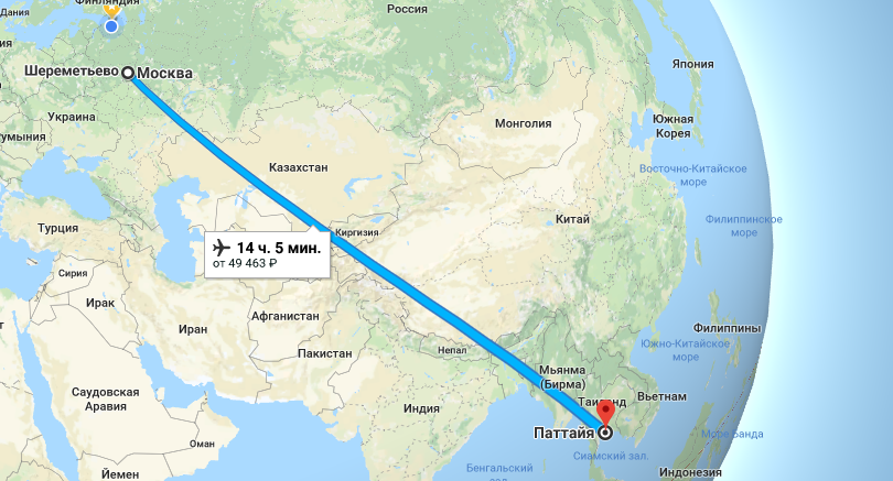 Сколько лететь до тайланда из москвы - прямые рейсы и пересадки