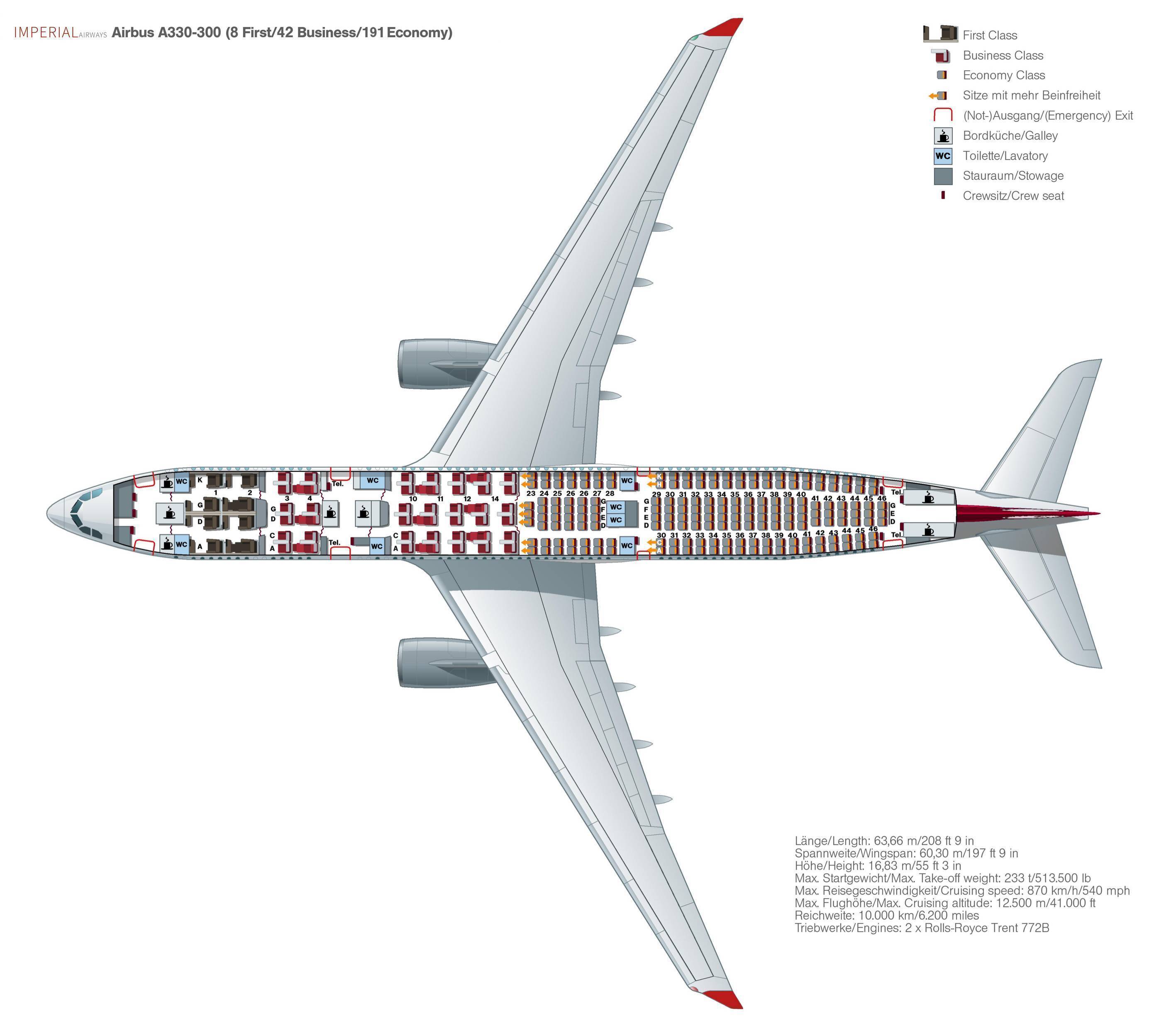 Салон airbus a330-300: фото, характеристика, схема салона и лучшие места :: syl.ru
