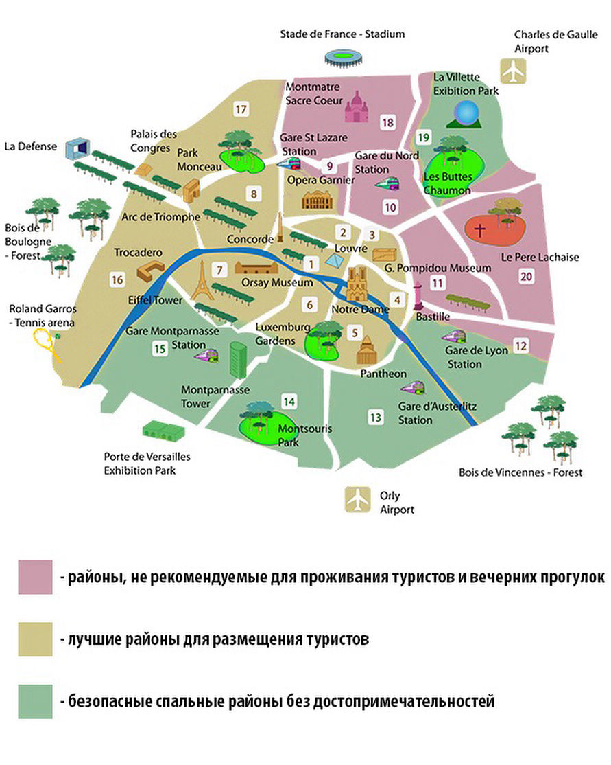 Районы Парижа
