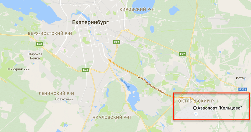 Карта кольцова в екатеринбурге