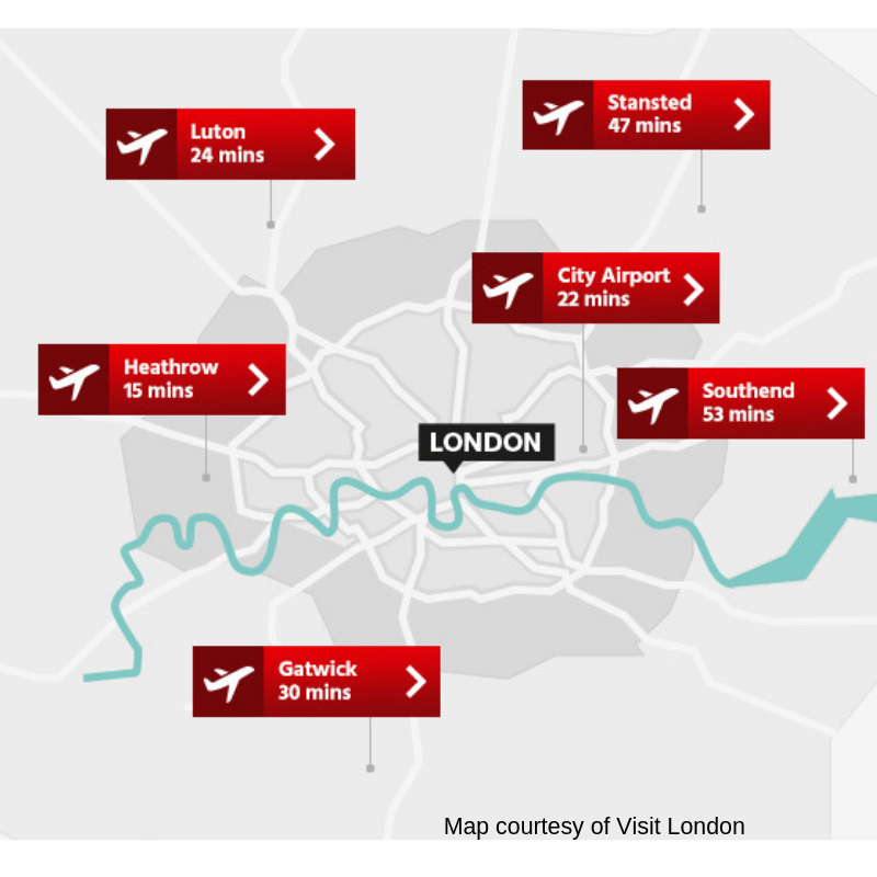 Аэропорты лондона: на карте, как добраться, коды