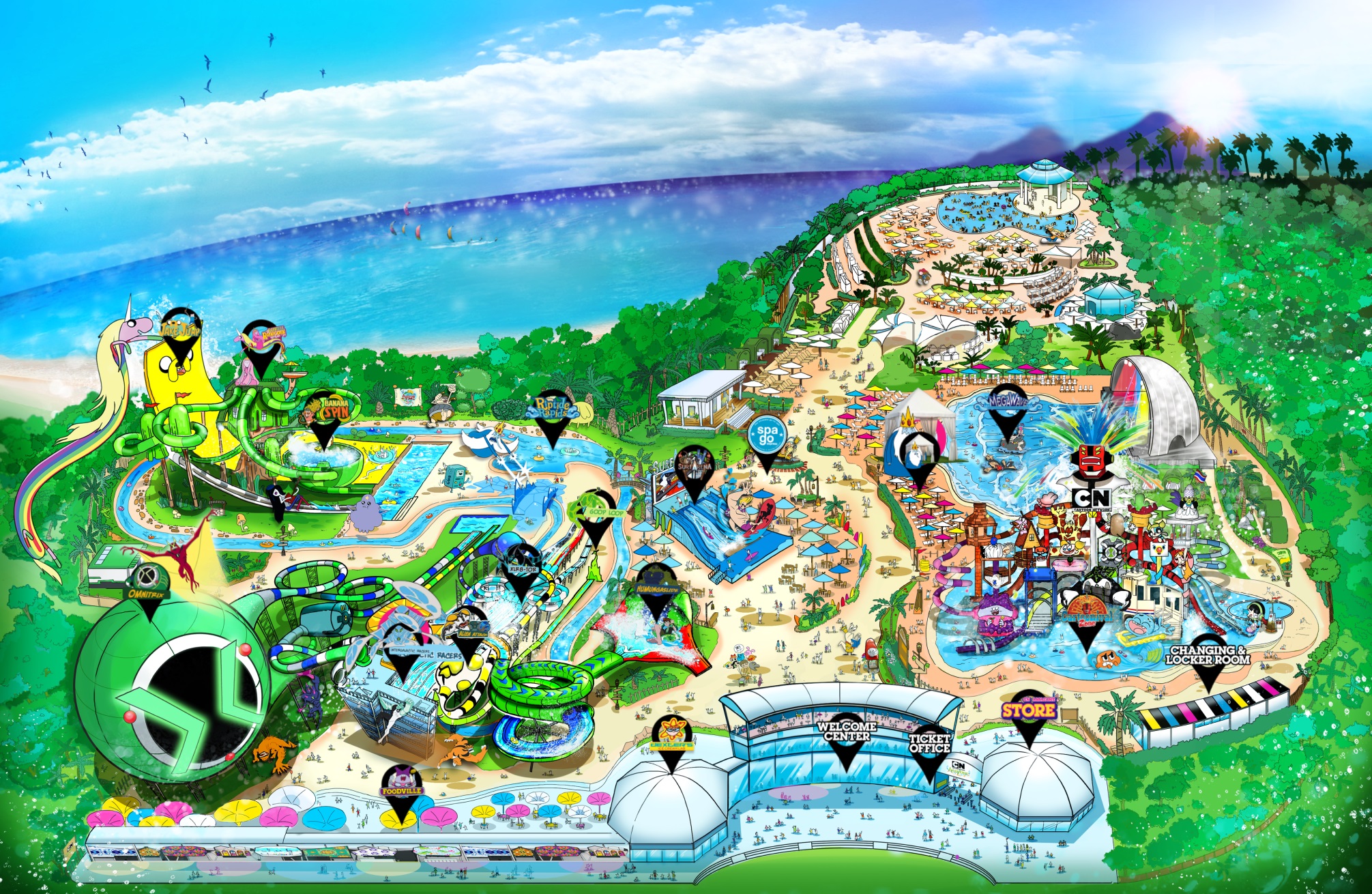 Cartoon network amazone - аквапарк в паттайе, фото, отзывы - 2023