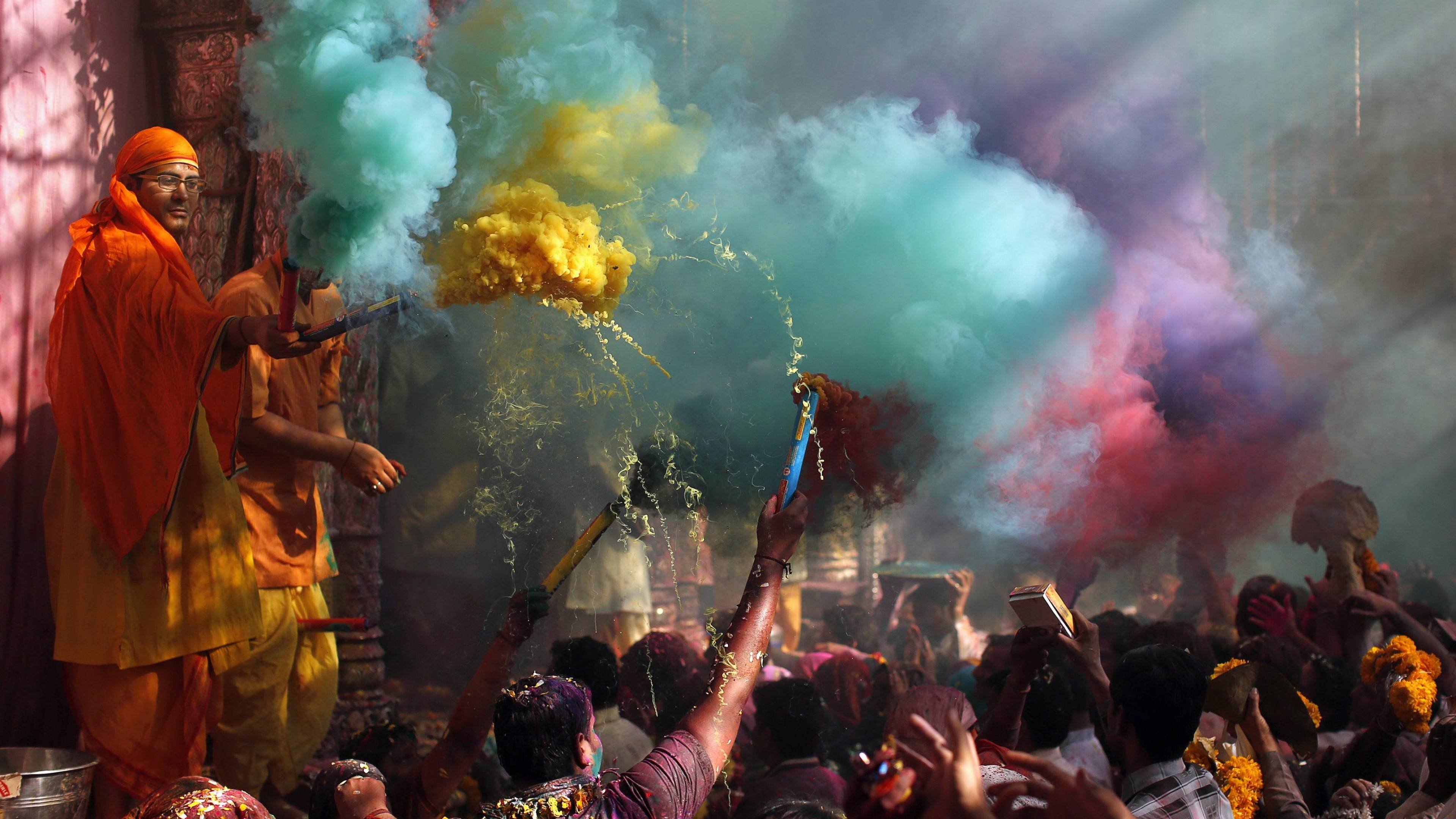 Холи - праздник красок в индии