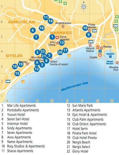 О курорте ичмелер в турции: описание, расположение на карте, лучшее для отдыха