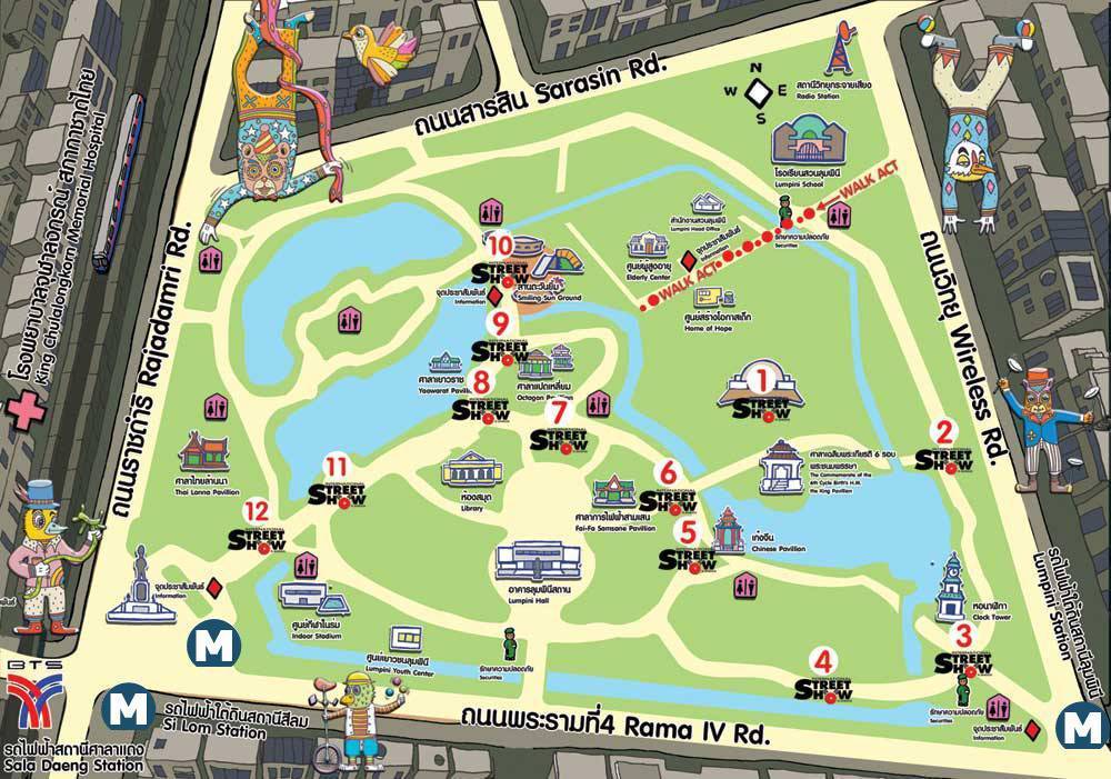 Парки бангкока: парк люмпини бангкок, чатучак, королевы сирикит