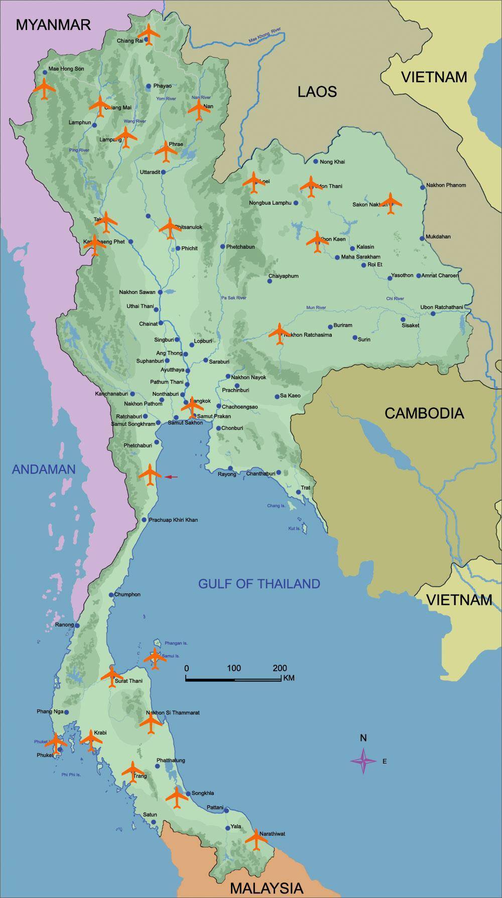 Аэропорты в тайланде – арриво
