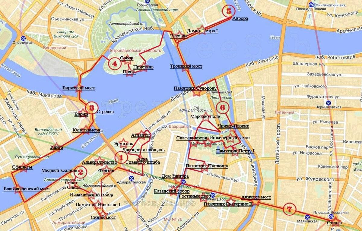 Что посмотреть в санкт-петербурге за 1 день — самостоятельный маршрут по достопримечательностям