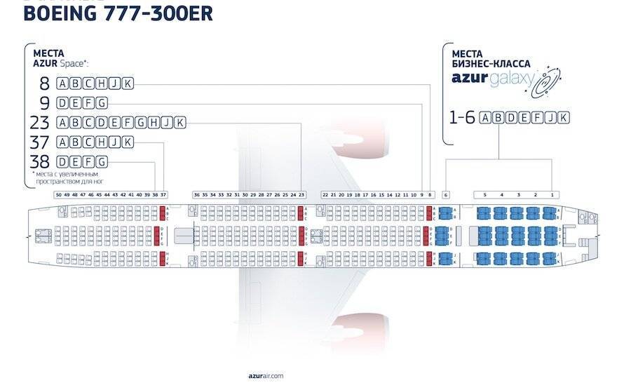 Боинг 767-300: схема салона и лучшие места
