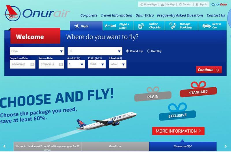 Onur air | book our flights online & save | low-fares, offers & more