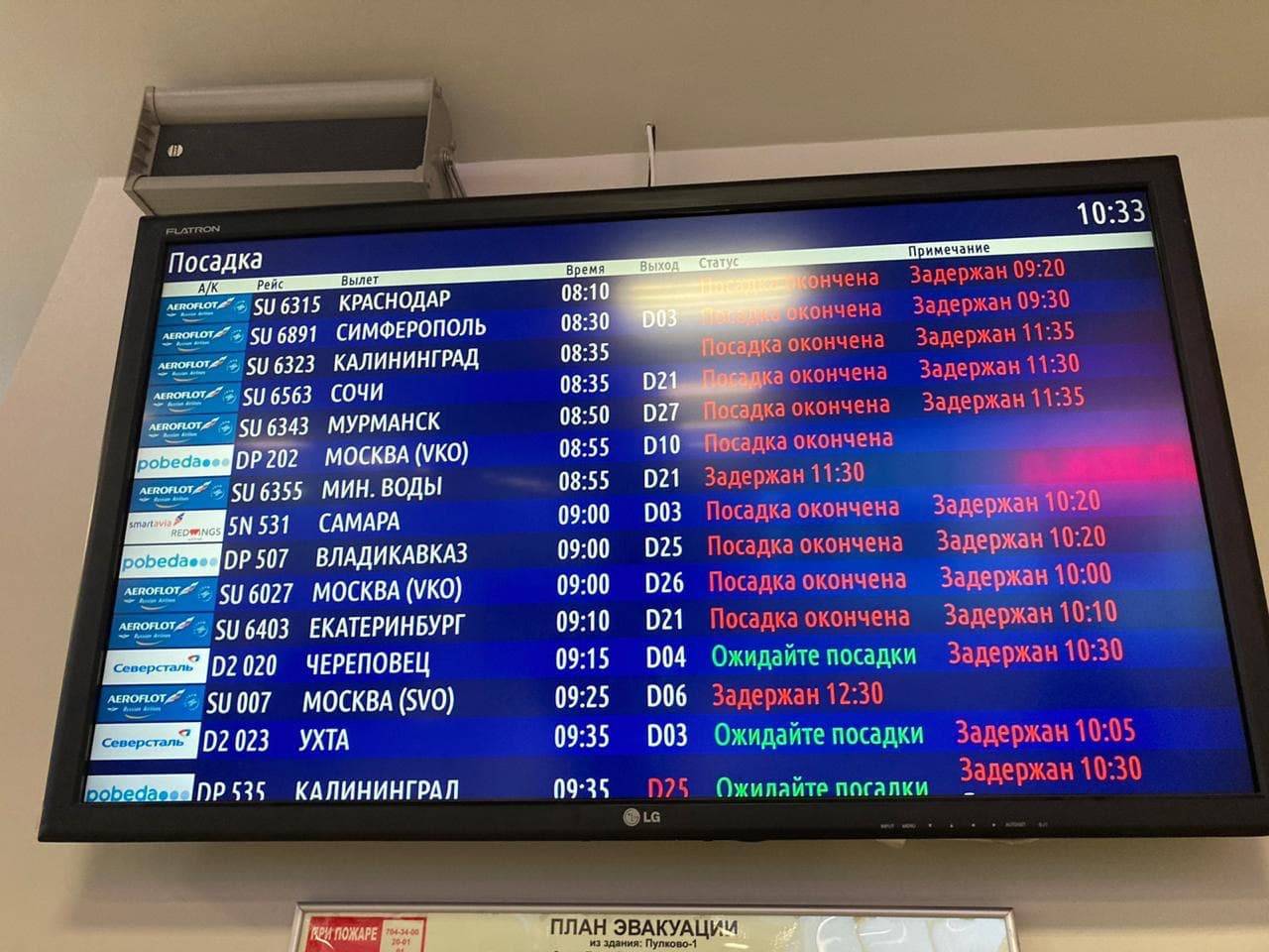 Аэропорт пулково (россия)