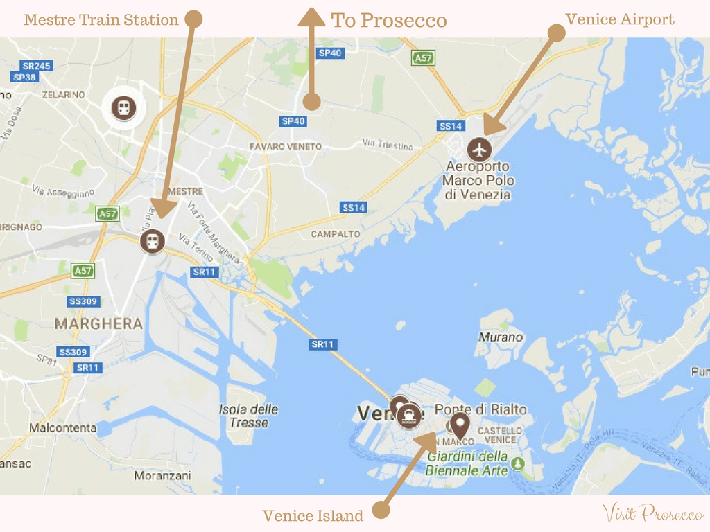 Как добраться до аэропорта марко поло из венеции?