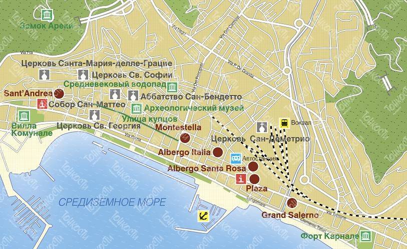 Достопримечательности салерно (италия): фото, описание, карта с адресами
