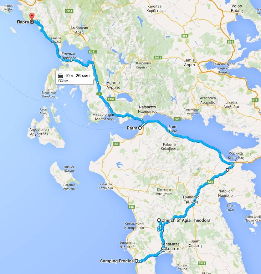 Парга на карте греции: где находится город, как добраться, достопримечательности