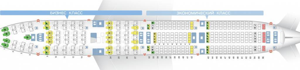 Как выглядит салон boeing 777-300er? лучшие места