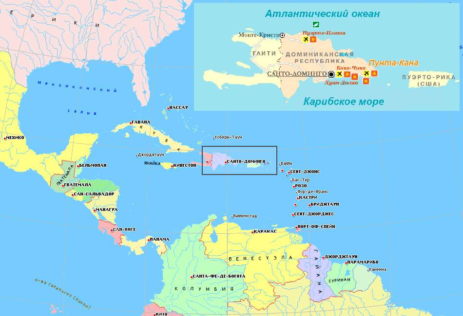 Покажи на карте доминикану. Доминиканская Республика на карте. Остров Гаити Доминиканская Республика на карте. Куба и Доминикана на карте. Доминикана на карте с морями.
