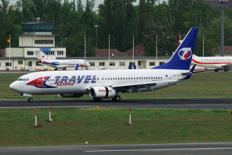 Чешская авиакомпания travel service airlines