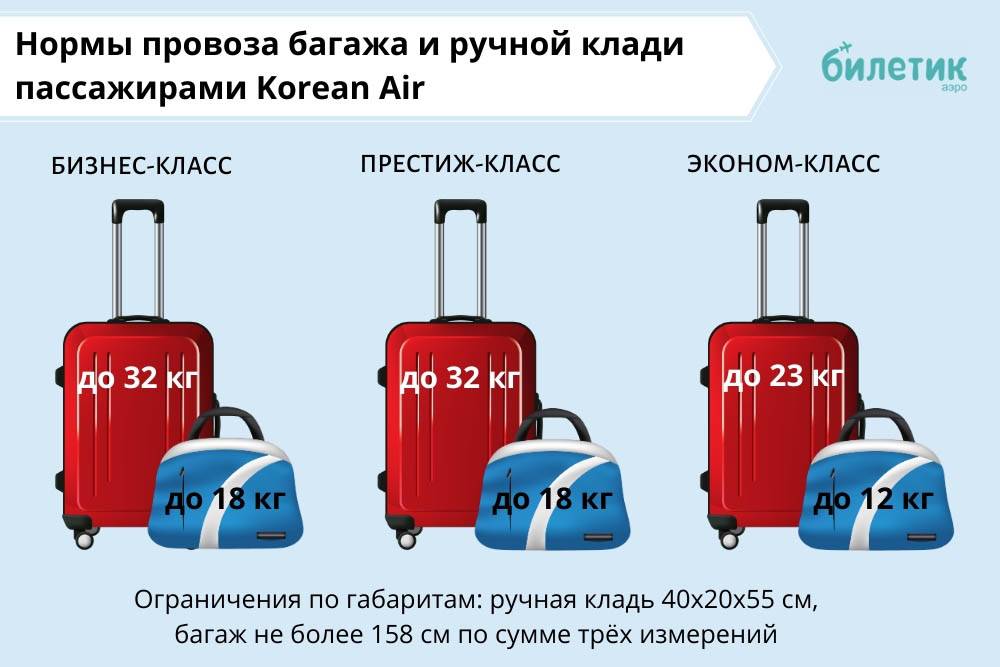 Нормы провоза багажа для рейсов с нумерацией su 6001-6999