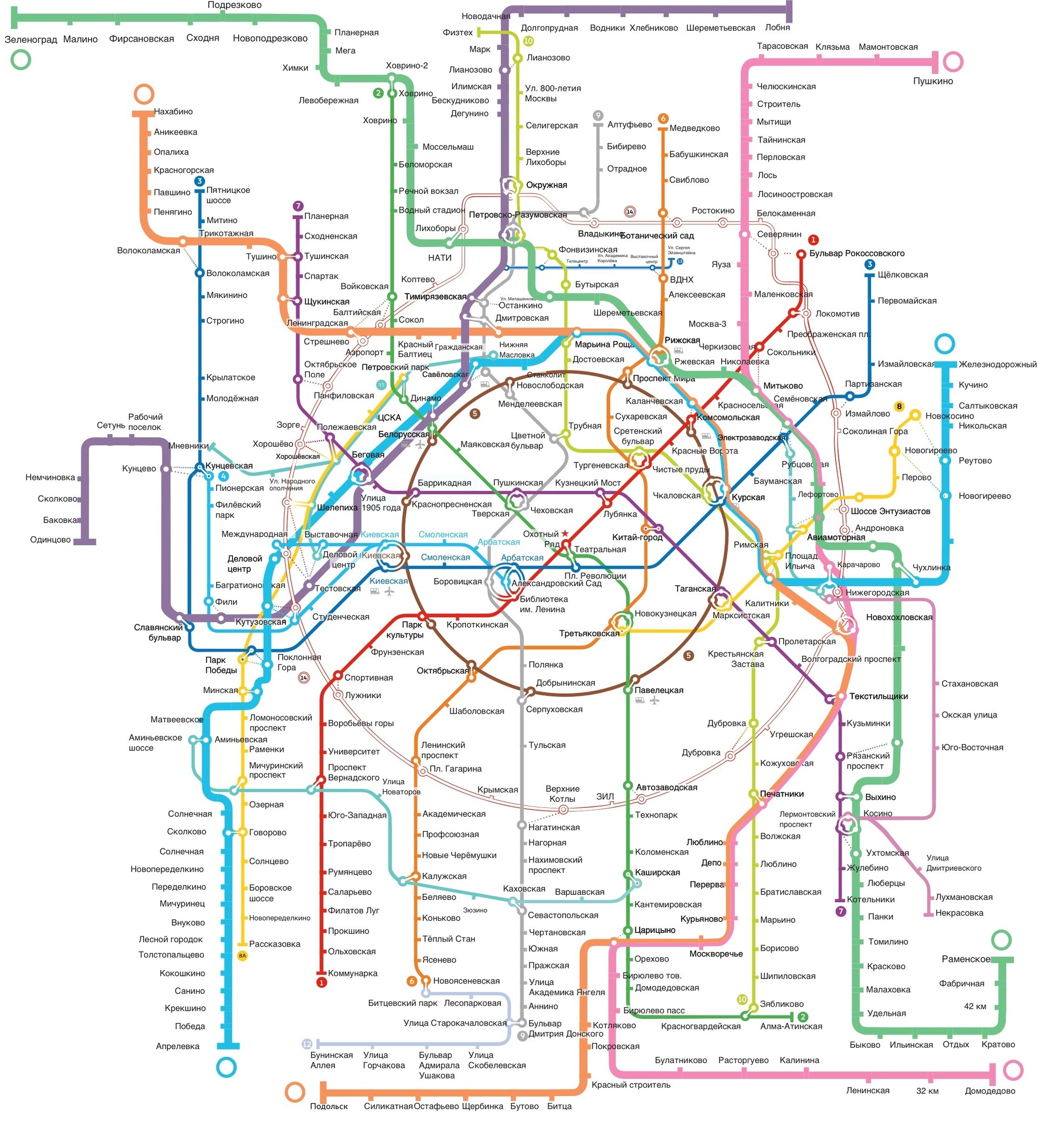 Схема метро 2024г