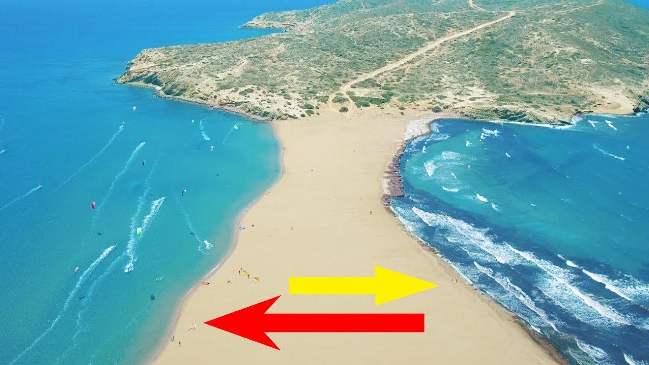 О поцелуе двух морей (карта родоса, греция): место, где сливаются моря