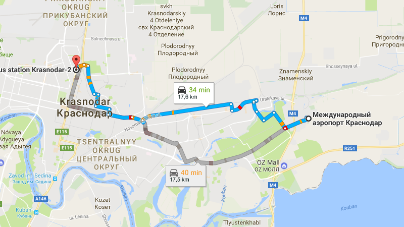 Три способа попасть из аэропорта пашковский (краснодар) в город