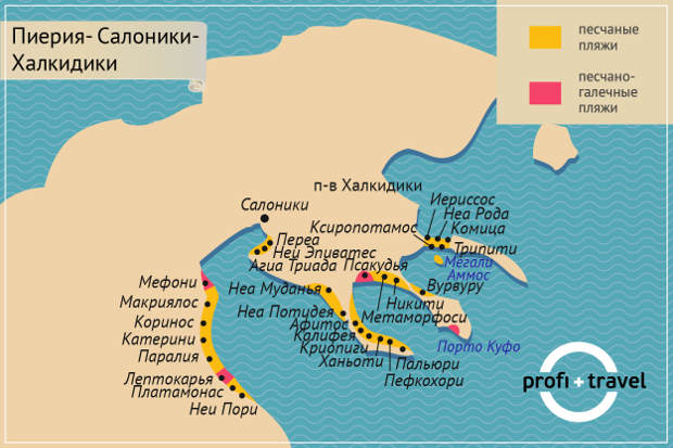 Карта салоники греция на русском