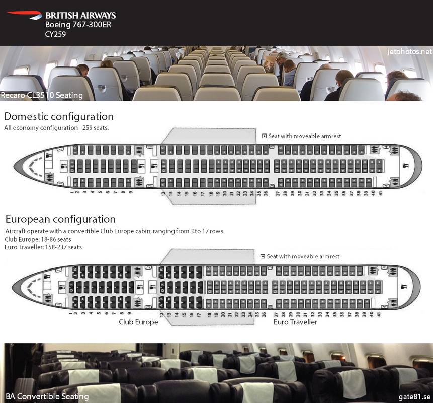 Вместимость самолета 777