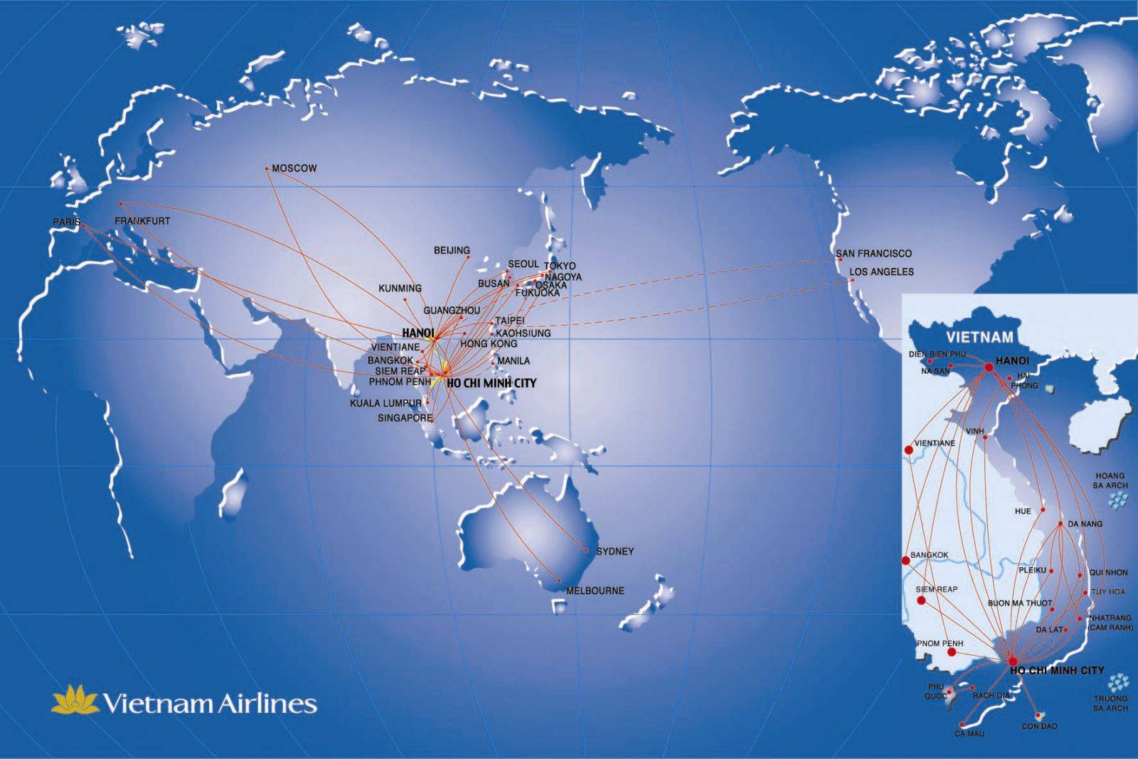 Международные аэропорты вьетнама: описание, расположение на карте