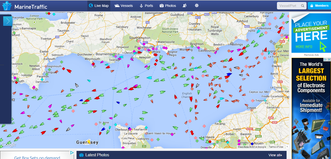 Спутниковая карта движения судов в реальном времени. карта движения морских судов онлайн. интерактивная карта движения морских судов