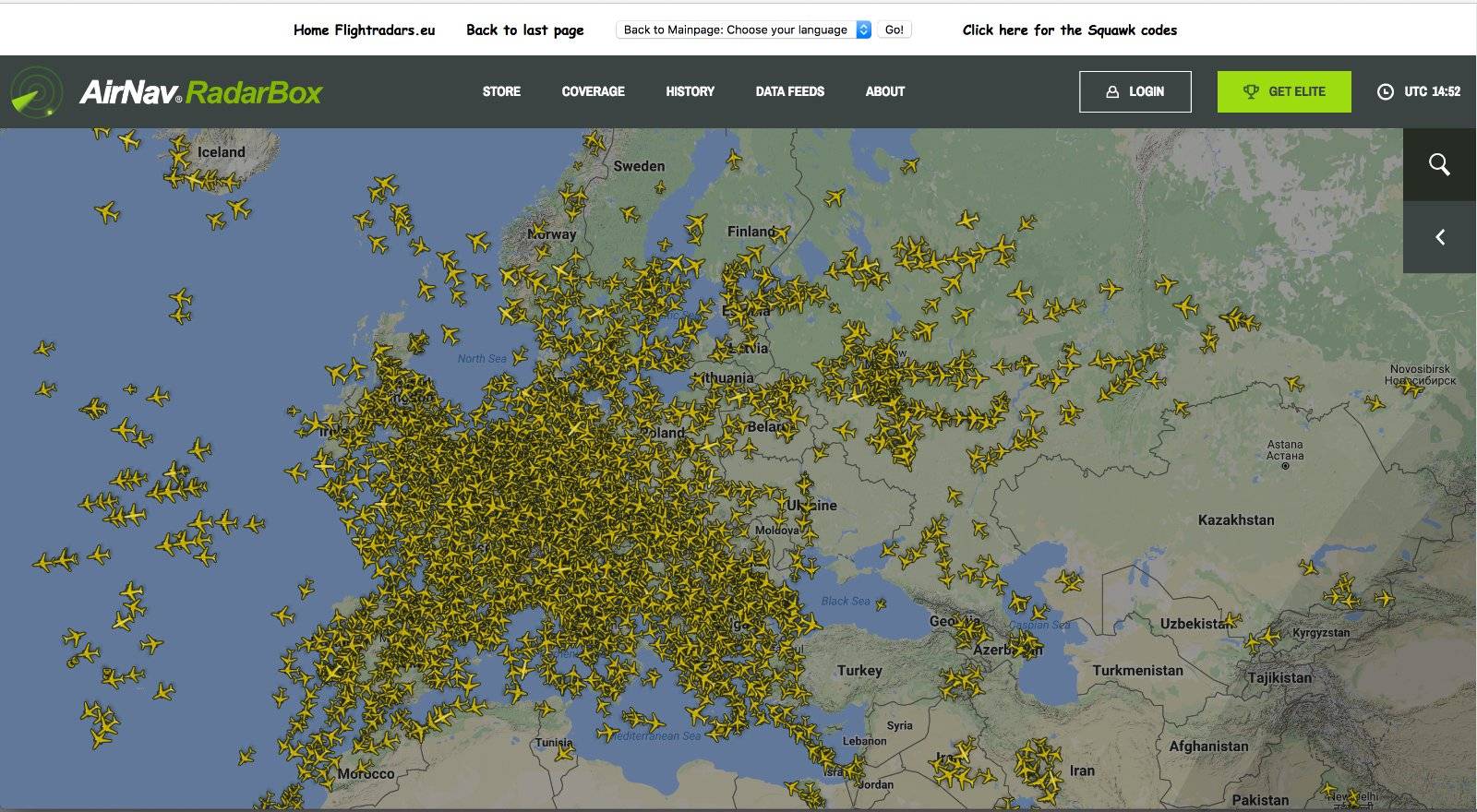Сколько самолетов в небе сейчас: онлайн данные полетов