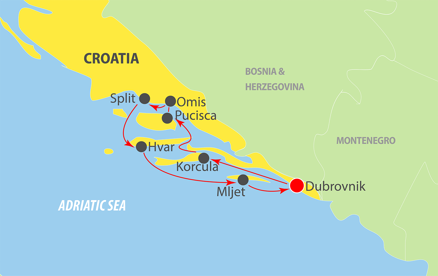Аэропорты в хорватии