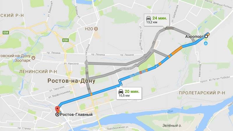 Как доехать от аэропорта Ростова-на-Дону до автовокзала