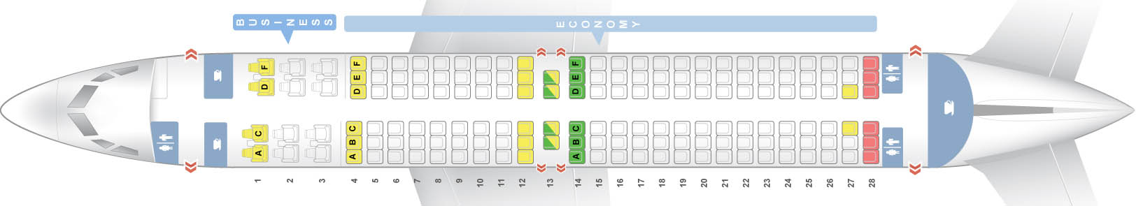 Сколько мест в пассажирском самолете: схема расположения по буквам (сезон 2023)