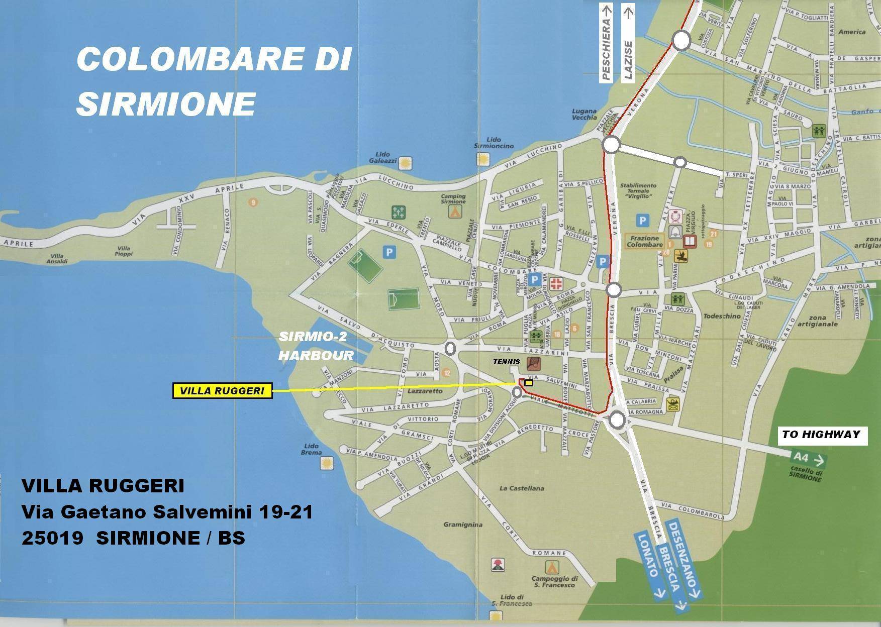 Сирмионе Италия — город на карте, достопримечательности