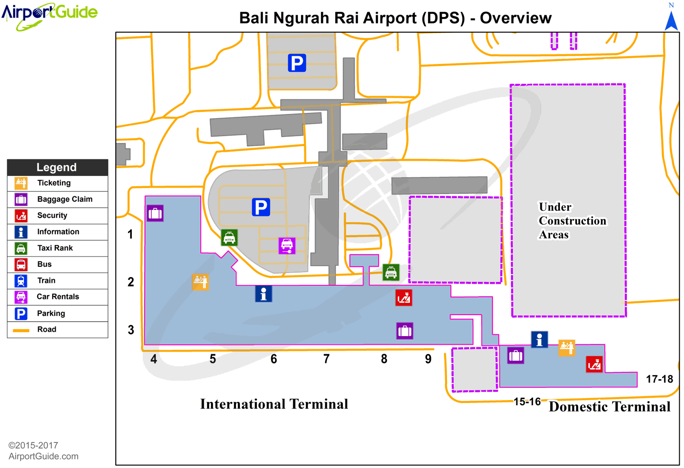 Международные аэропорты бали
