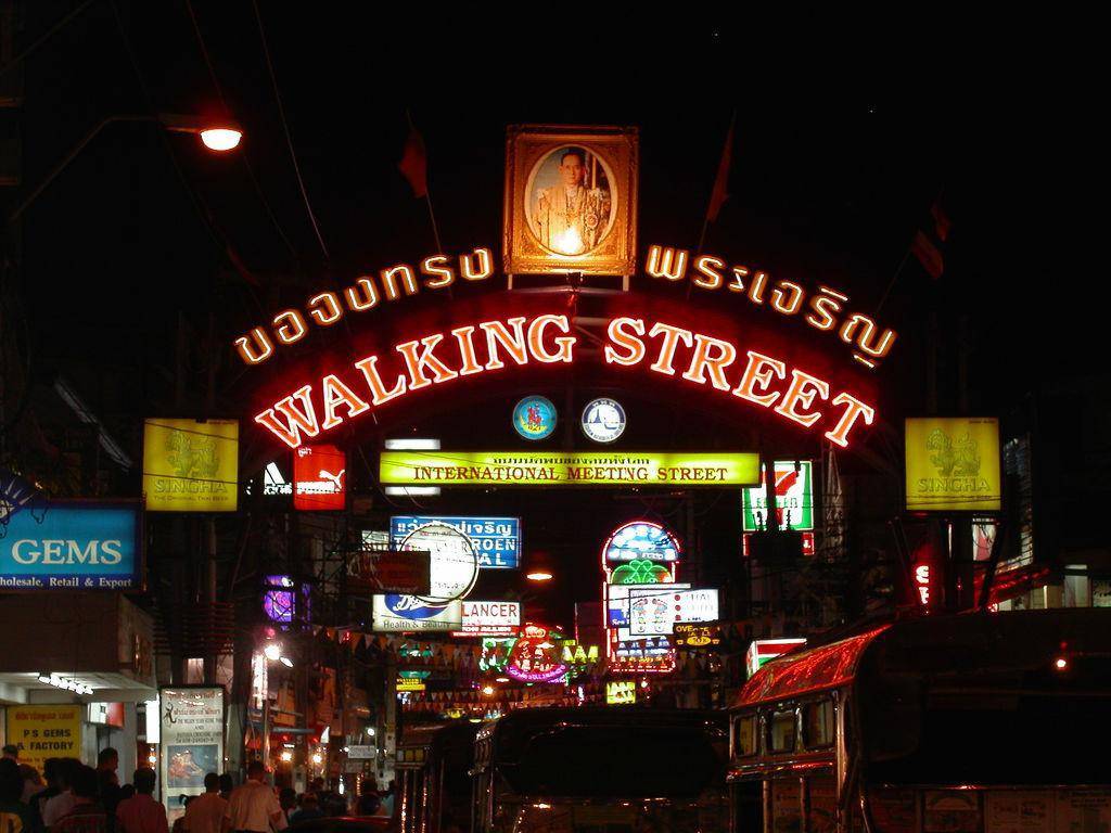 Пешеходная улица паттайя (walking street pattaya), таиланд