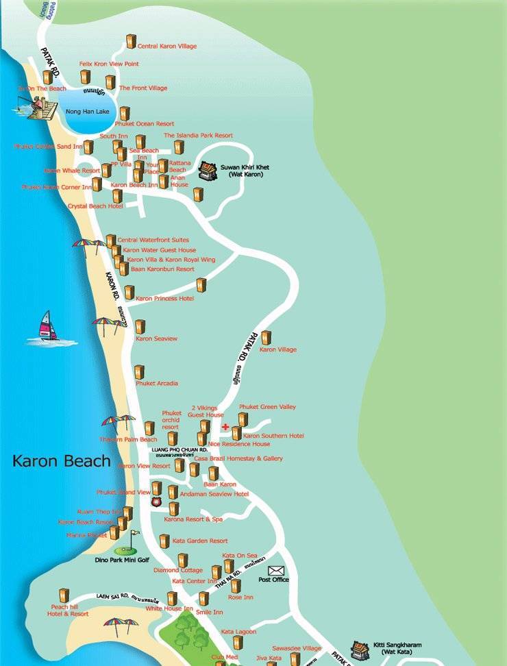 Пляж карта описание. Пляж Карон Пхукет на карте. Пляж Карон Пхукет на карте с отелями. Карта пляжа Карон. Карта Бич Резорт Пхукет отель.