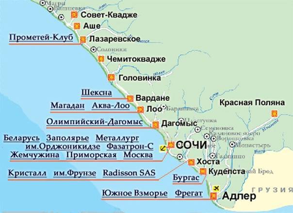 20 лучших пляжей сочи - список, фото, описание, карта