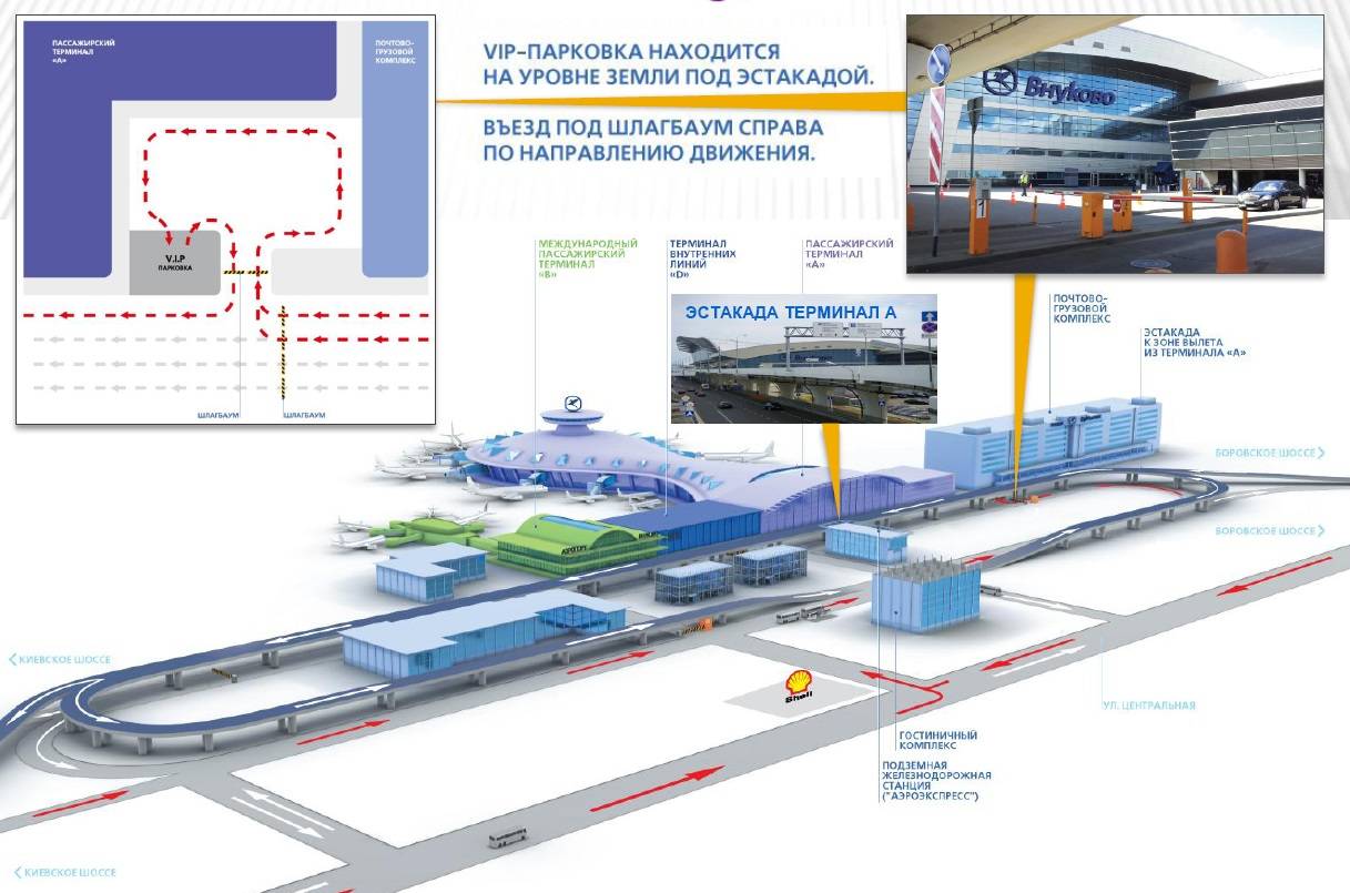 Внуково схема подъезда к прилету