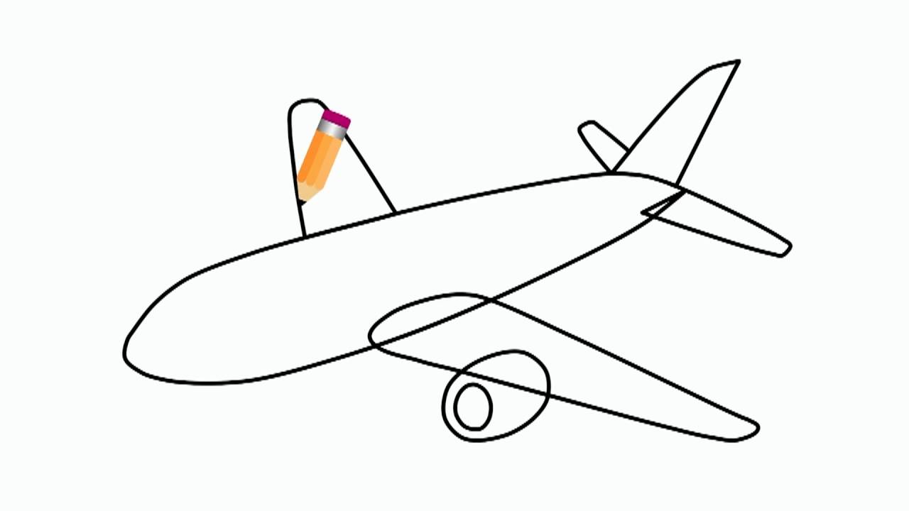 Как нарисовать самолет карандашом и красками: военный, пассажирский и простой самолетик