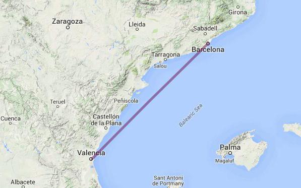 Расстояние барселона валенсия: сколько ехать в км и по времени на поезде или такси — sp-love.ru — строительная компания в испании