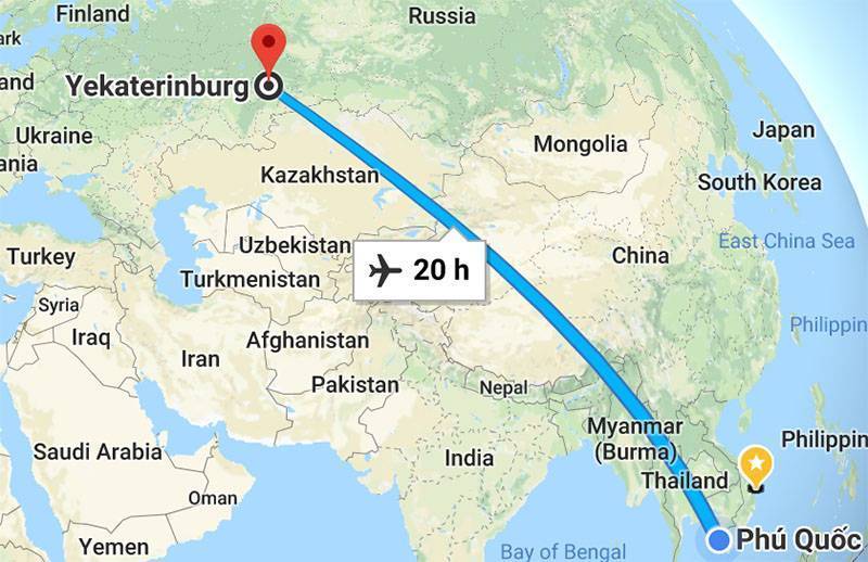 Сколько лететь до тайланда из москвы прямым рейсом?