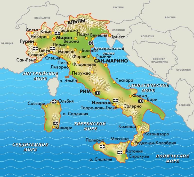 Сорренто: один из самых известных морских курортов италии