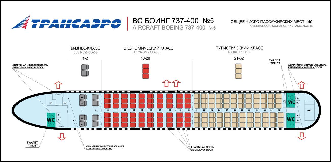 Boeing 737 800 схема салона лучшие места