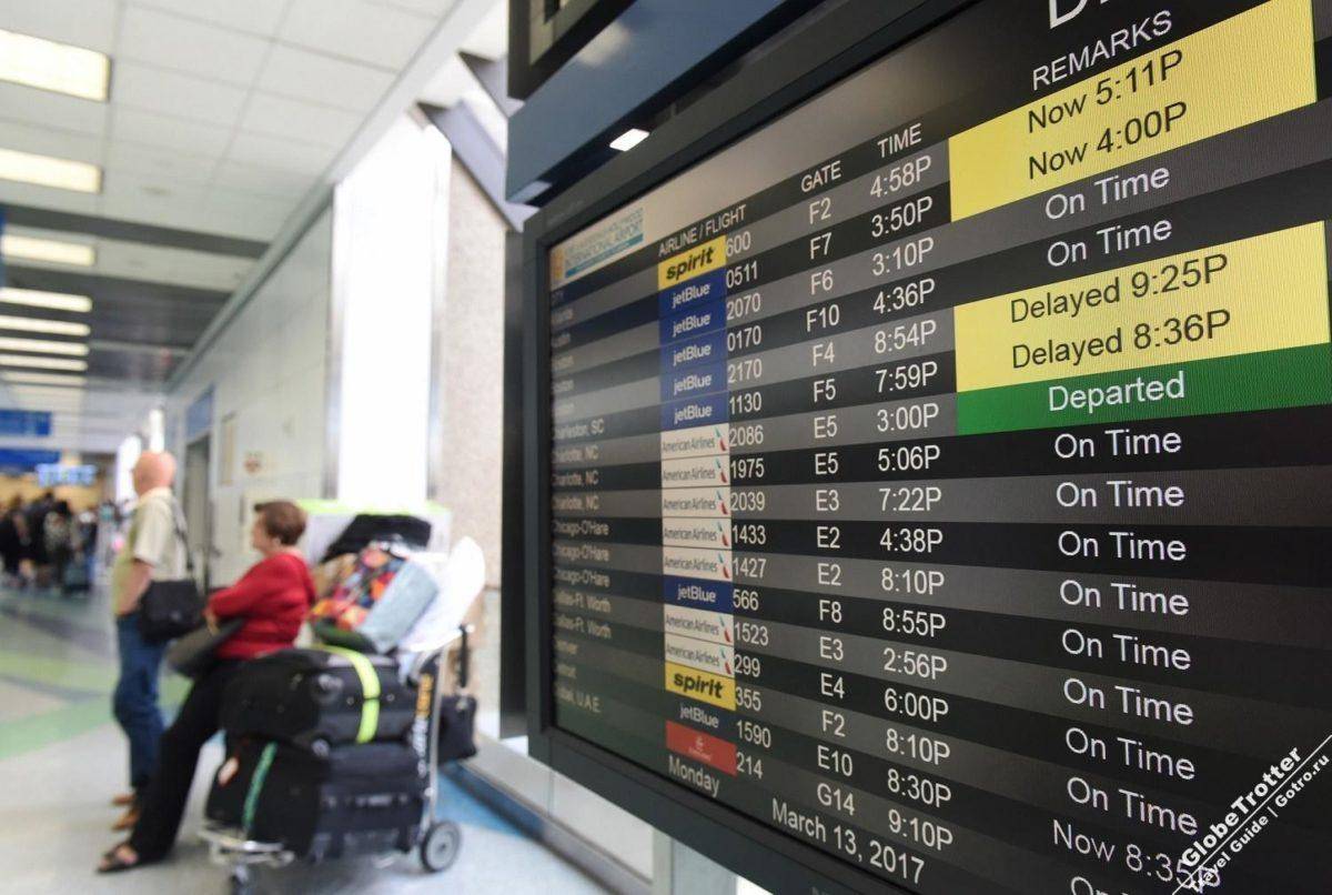 За сколько заканчивается регистрация на самолет на международные и внутренние рейсы