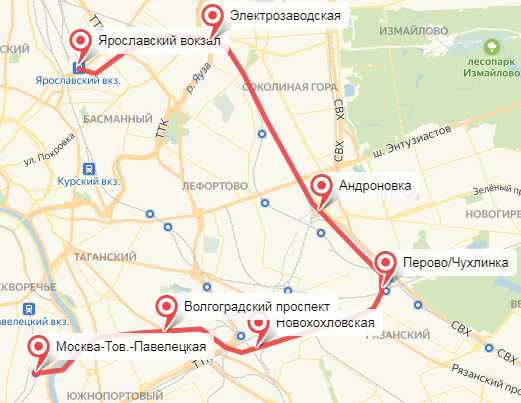 Москва восточный вокзал ярославский вокзал как добраться