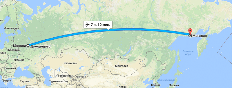 Расстояние между городами на самолете сколько часов