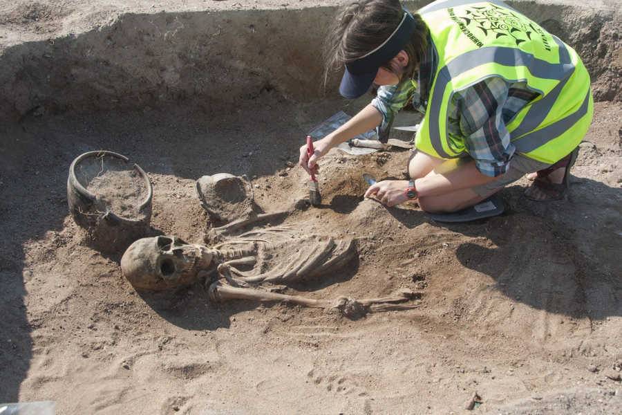 В помпеях найдены останки древнего раба, который внезапно обрел богатство