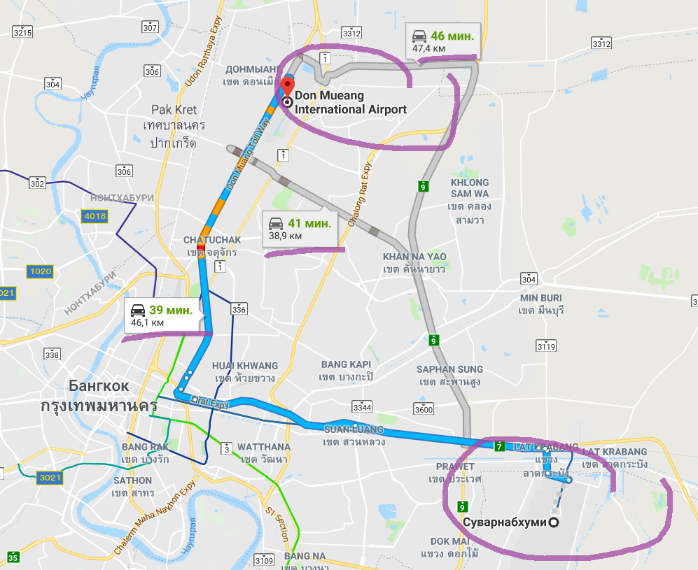 4 способа добраться из аэропорта бангкока суварнабхуми в центр города