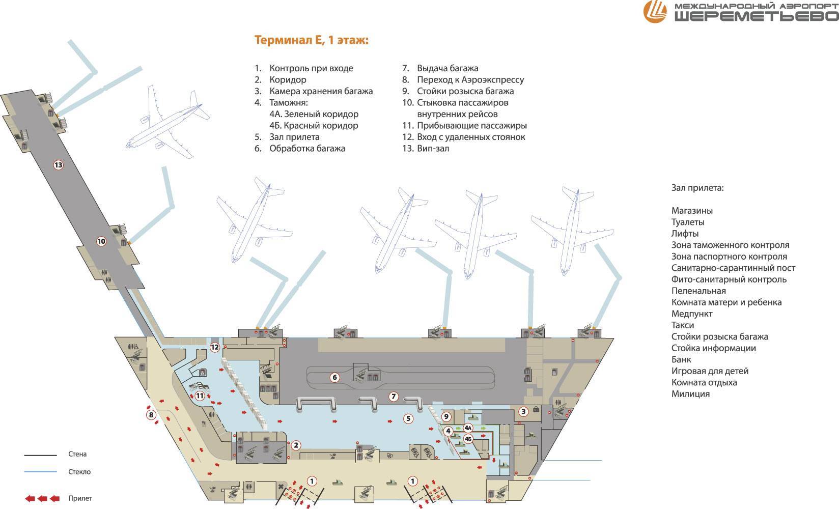 Схема терминала b в шереметьево